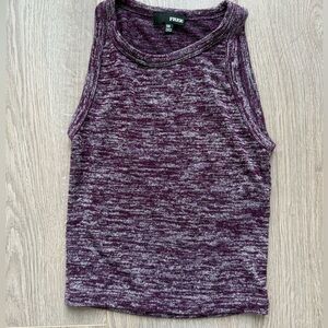 Aritzia Wilfred Free Purple Cropped Tank Top